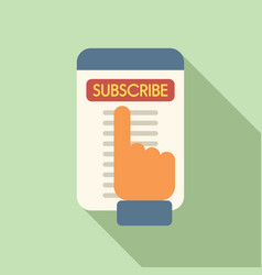 Subscribe Icon Flat Email Message