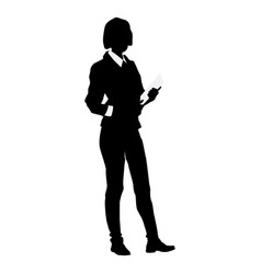 Business Woman Posing Silhouette