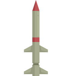 Missile Projectile Icon Flat Isolated