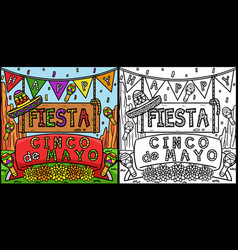 Cinco De Mayo Fiesta Coloring Page