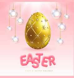 Happy Easter Background With Faberge Egg