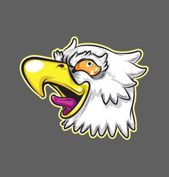 Eagle Funny Sticker Head