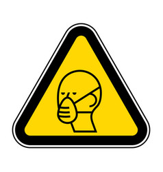 Protective Mask Icon On White Background