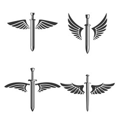 Angel Sword Warrior Wings Vector Images (over 120)