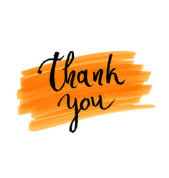 Thank You Card Ink Hand Lettering Abstract