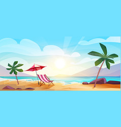 Tropical Beach Landscape Concept