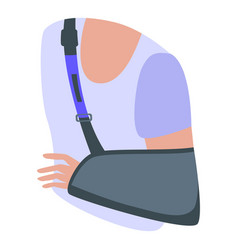 Broken Arm Icon Isometric Style