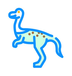 Compsognathus Dinosaur Animal Color Icon