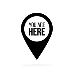 Map Pin Icon With You Are Here