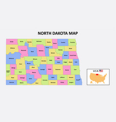 North Dakota Map District Map Of Dakota