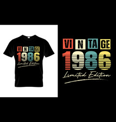 Vintage 1986 Limited Edition Happy Birthday