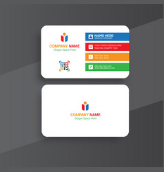 Colorful Modern Business Card Design Template