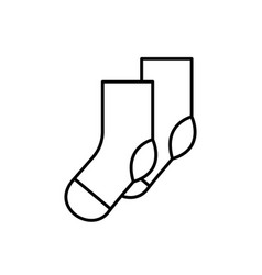 Elegant Mens Socks Outline Icon Eps 10