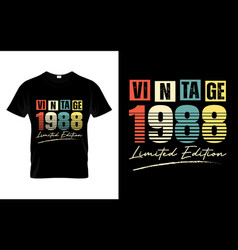 Vintage 1988 Limited Edition Happy Birthday