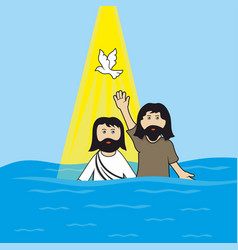 John The Baptist Baptizing Jesus Christ