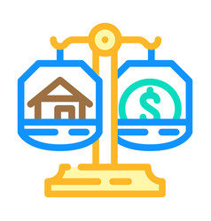 Property Division After Divorce Color Icon