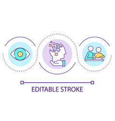 Alzheimer Disease Loop Concept Icon