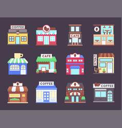 Coffee Shop Flat Icon Set