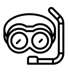 Diving Mask Icon Outline Walk Travel