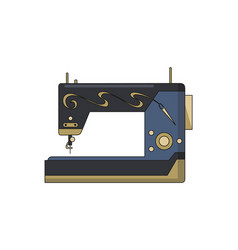 Sewing Machine Retro Design Form Of Tool For