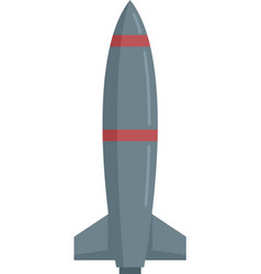 Missile Strike Icon Flat Isolated