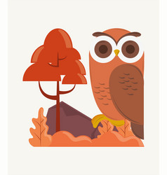 Owl And Tree