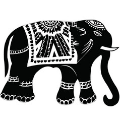 Retro Elephant Silhouette