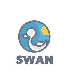 Swan Cute Mascot