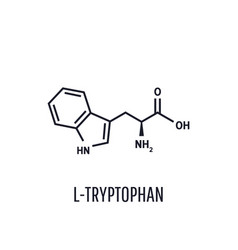 Tryptophan Skeletal Formula And Structure