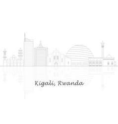 Skyline Panorama Of City Of Kigali Rwanda