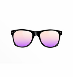 Classic Vintage Sunglasses Realistic Isolated