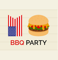 Memorial Day Barbecue Party Greeting Card