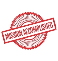 Mission accomplished stamp Royalty Free Vector Image