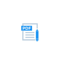 Pdf Document Edit Icon