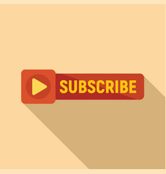 Subscribe Banner Icon Flat Email Message