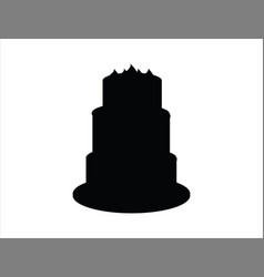 Birthday Cake Silhouette Art