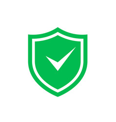 Green Shield Check Mark Icon