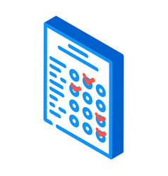 Survey Customer Testimonial Isometric Icon