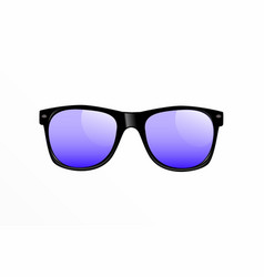 Classic Vintage Sunglasses Realistic Isolated