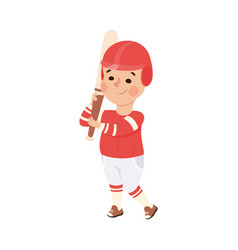 Cute Boy Playing Baseball Kid Doing Sports