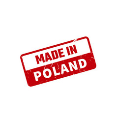 Made In Poland Rubber Stamp