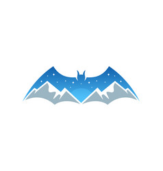 Mountain Bat Logo Template