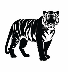 Tiger Black Icon On White Background