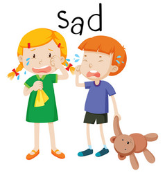 Two Child Sad Emotion