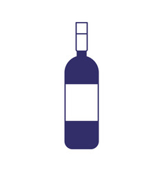 Wine Bottle Drink Liquor Design Isolated Icon