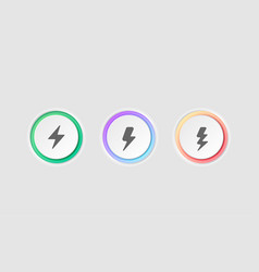 Electric Power Symbol Lightning Bolt Sign In The