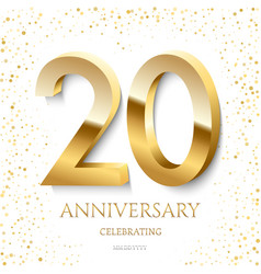 Golden 20th Anniversary Celebrating Text