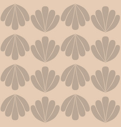 Gray Beige Monochrome Clam Shell On Dark