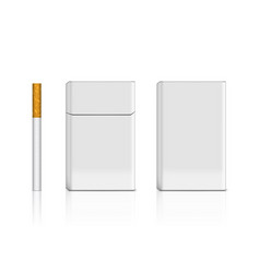 3d Front And Back View Of Flip-top Cigarette Pack