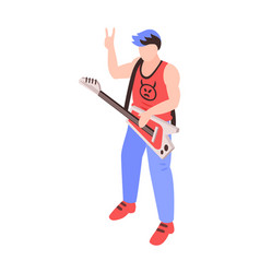 Isometric Rock Guitarist